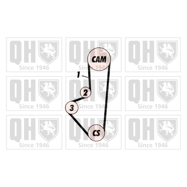 1 kit de distribution Quinton Hazell QBK578