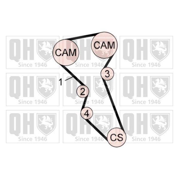 1 kit de distribution Quinton Hazell QBK620