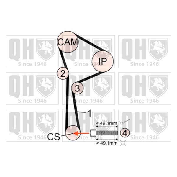 1 kit de distribution Quinton Hazell QBK626