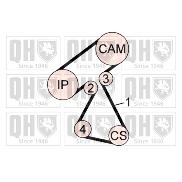 1 kit de distribution Quinton Hazell QBK644