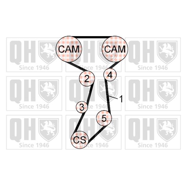 1 kit de distribution Quinton Hazell QBK695