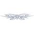 Sticker carrosserie tattoo argent papillon Cadox