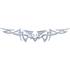Sticker carrosserie tattoo argent tete mort Cadox