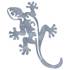 Sticker carrosserie tatouage métal Geckos argent Cadox