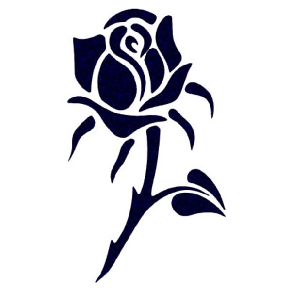 Adhésif voiture tattoo noir et rose Cadox