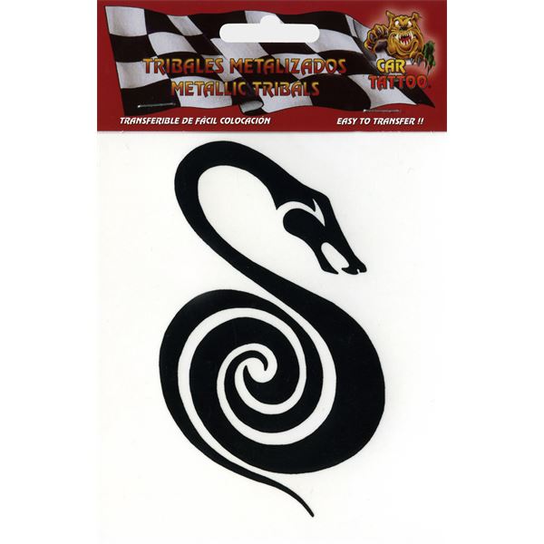 Adhésif Cadox tatouage Métal Serpent noir magique