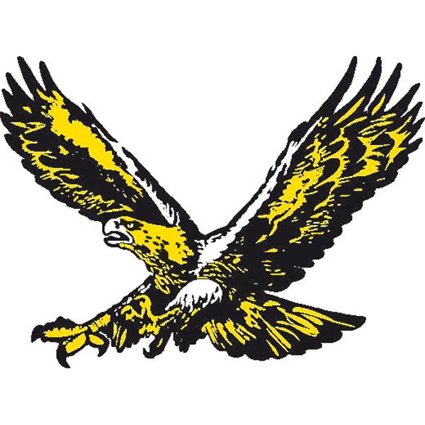Sticker carrosserie aigle déployé petit modèle Cadox