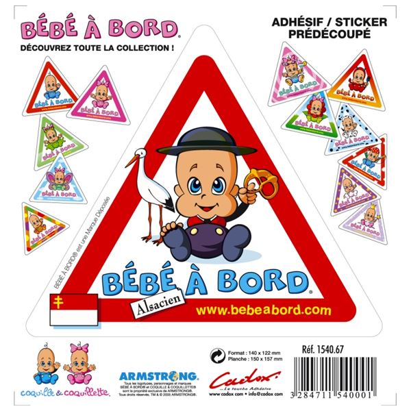 Adhésif Bébé à Bord Alsacien