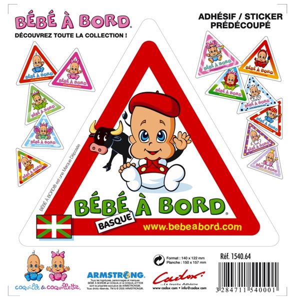 Adhésif Bébé à Bord Basque
