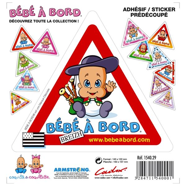 Adhésif Bébé à Bord Bretagne