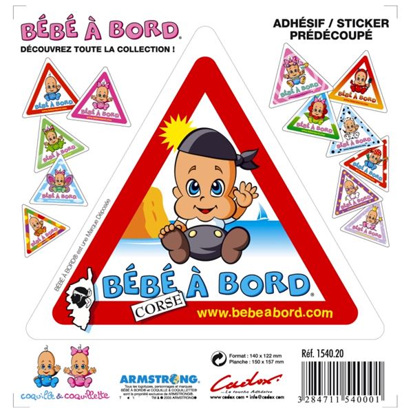 Adhésif Bébé à Bord Corse