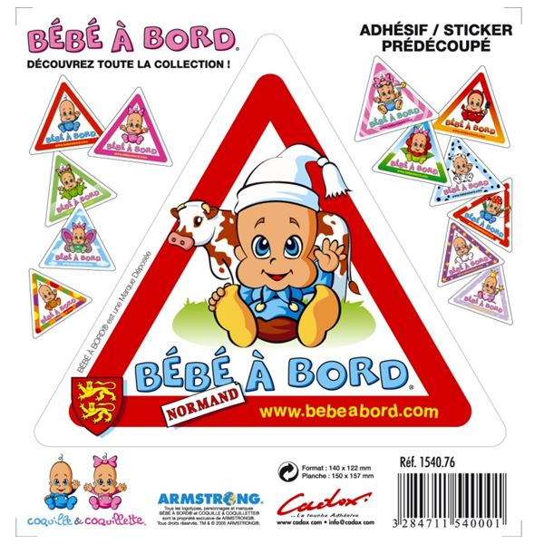 Adhésif Bébé à Bord Normand
