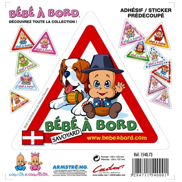 Adhésif Bébé à Bord Savoyard