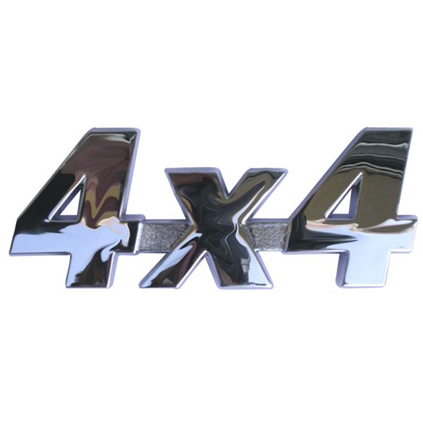 Autocollant voiture emblème chromé 4 x 4 Cadox