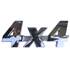 Autocollant voiture emblème chromé 4 x 4 Cadox