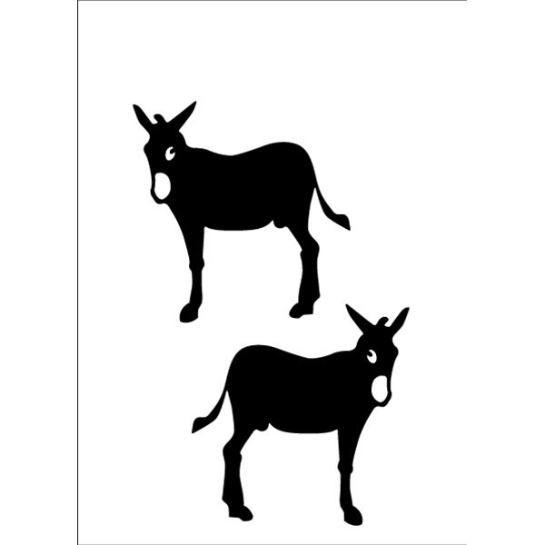 Sticker carrosserie ane catalan noir Cadox
