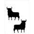 Sticker carrosserie taureau noir Cadox