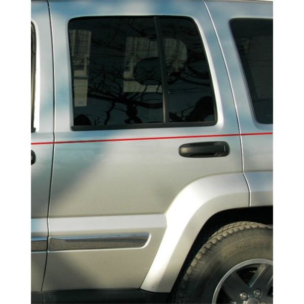 Sticker carrosserie bande simple jaune 6 mm