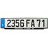Plaque immatriculation alu basic 520 x 110 mm (ancien système)