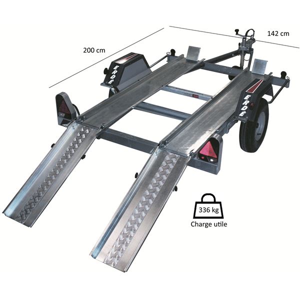 Remorque porte quad Erdé 150
