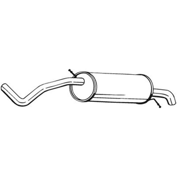 1 silencieux d'échappement arrière Bosal 278233