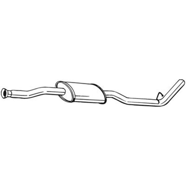 1 silencieux d'échappement intermédiaire Bosal 279711