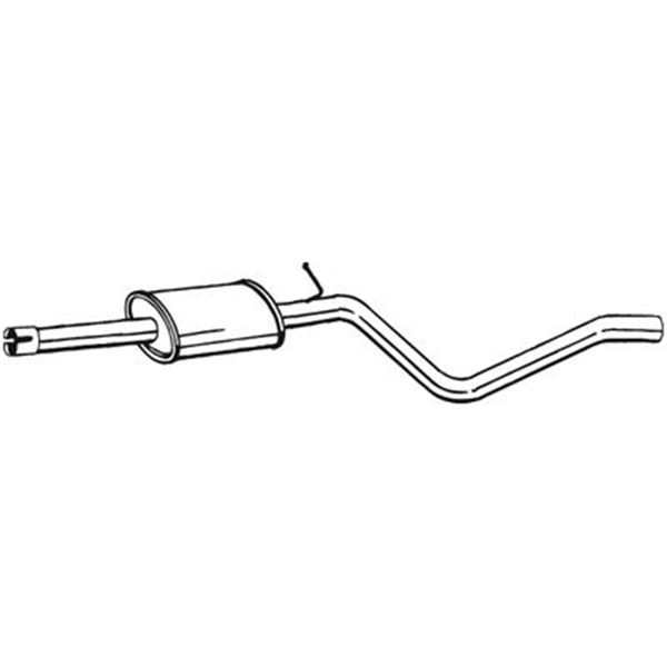1 silencieux d'échappement intermédiaire Bosal 284555