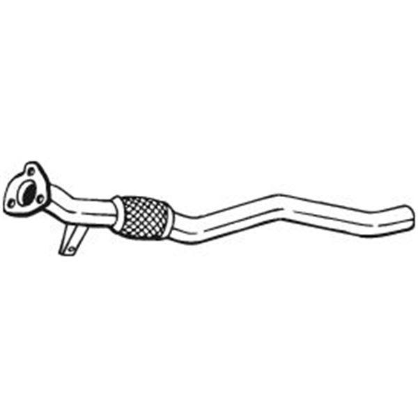 1 tuyau d'échappement Bosal 850231