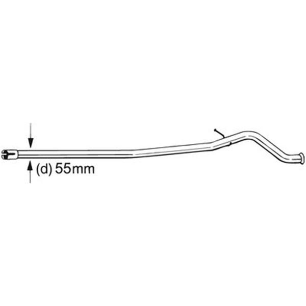 1 tuyau d'échappement Bosal 889315