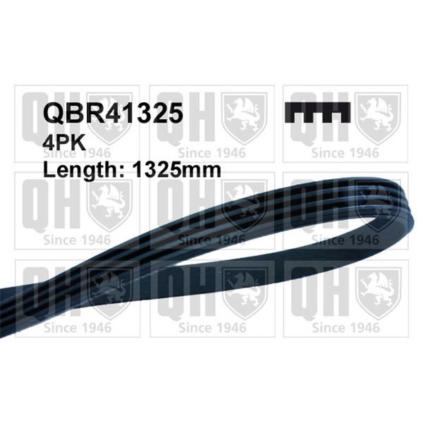 1 courroie d'entrainement Quinton Hazell QBR41325