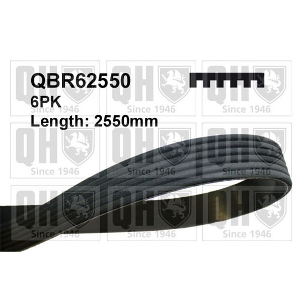 1 courroie d'entrainement Quinton Hazell QBR62550
