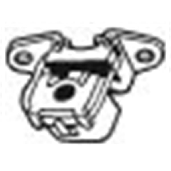 1 silentbloc d'échappement Bosal 255186