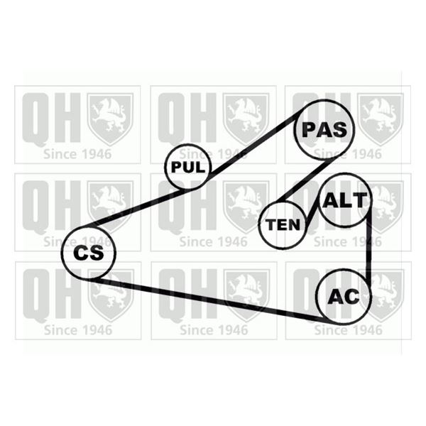 1 kit d'entrainement Quinton Hazell QDK4