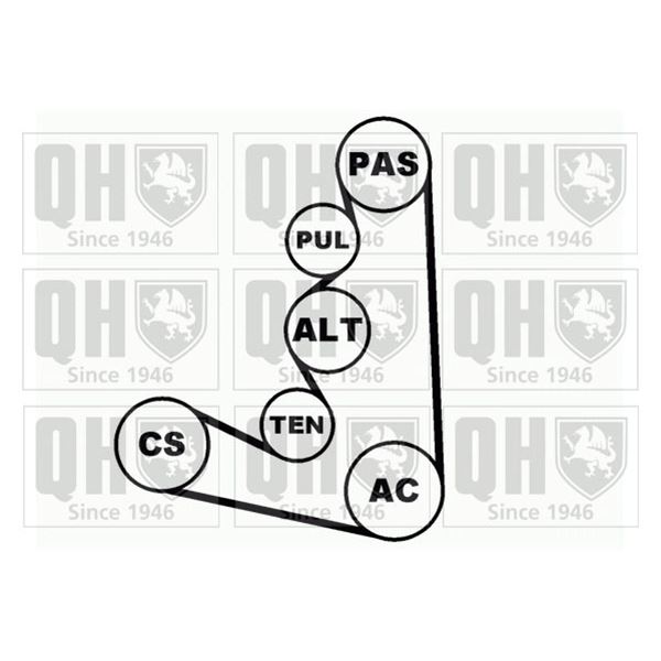 1 kit d'entrainement Quinton Hazell QDK7