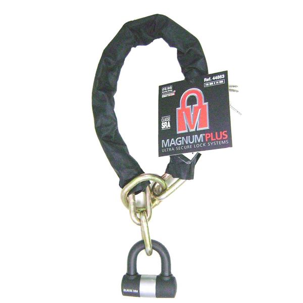 Antivol chaîne + cadenas en U