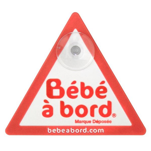 Ventouse triangle orange Bébé à bord