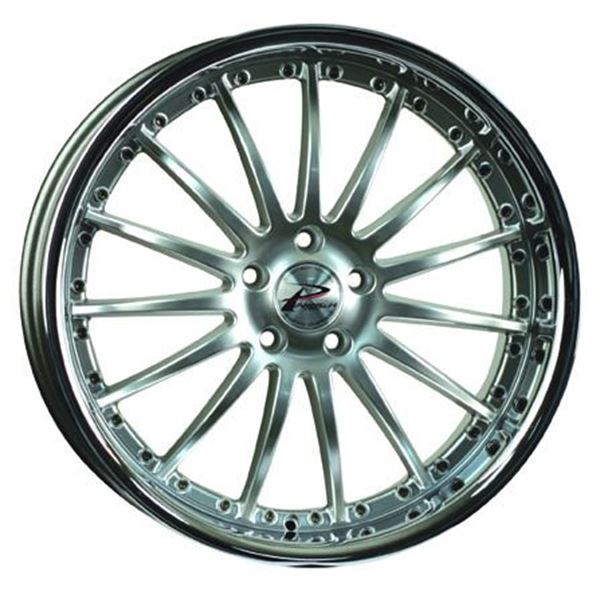 Jante aluminium Parotech 20 pouces Hyper Silver Bord Inox