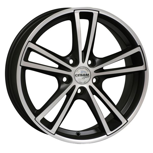 Jante aluminium Cesam 14 pouces Black Poli Mat