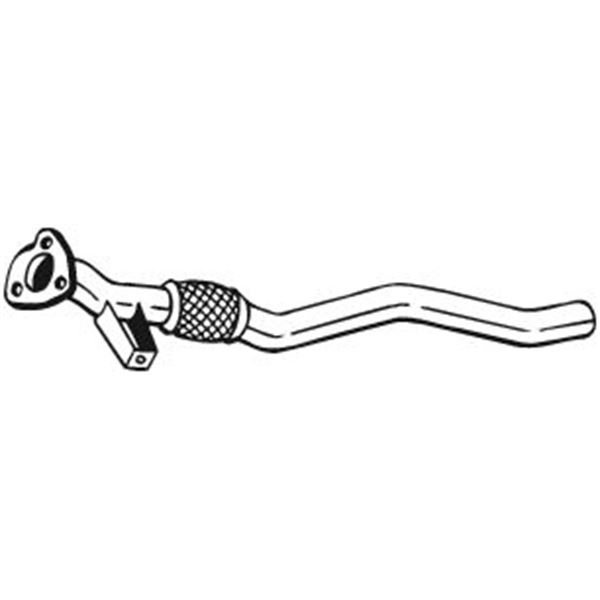 1 tuyau d'échappement Bosal 831503