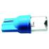 2 ampoules 1 LED rondes bleues Wedgebase