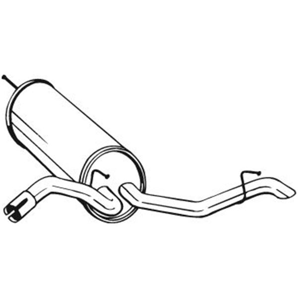 1 silencieux d'échappement arrière Bosal 105233
