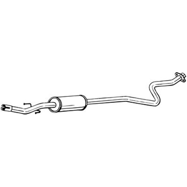 1 silencieux d'échappement intermédiaire Bosal 279181