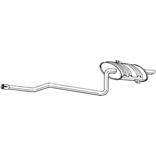 1 silencieux d'échappement arrière Bosal 285415