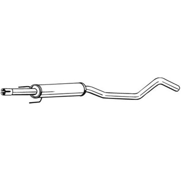 1 silencieux d'échappement intermédiaire Bosal 285957