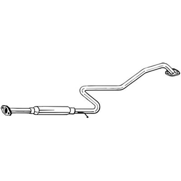 1 silencieux d'échappement intermédiaire Bosal 286125