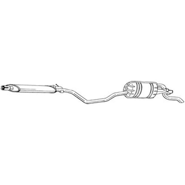 1 silencieux d'échappement arrière Bosal 286137