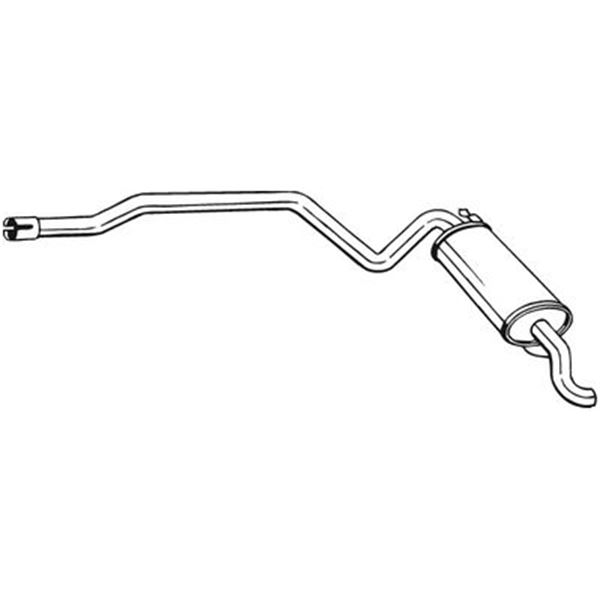 1 silencieux d'échappement arrière Bosal 287199