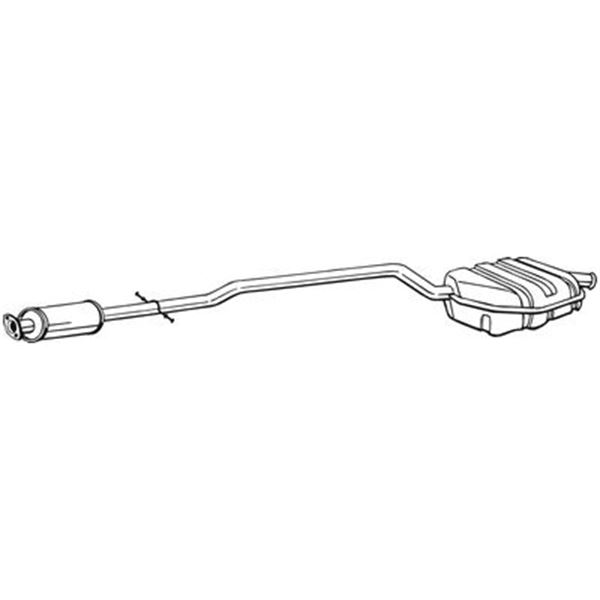 1 silencieux d'échappement arrière Bosal 290159
