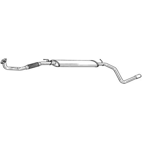 1 silencieux d'échappement intermédiaire Bosal 290305