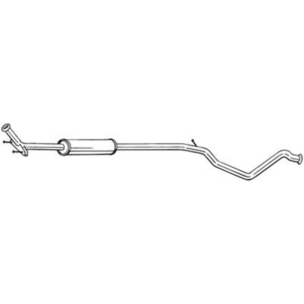 1 silencieux d'échappement intermédiaire Bosal 291509